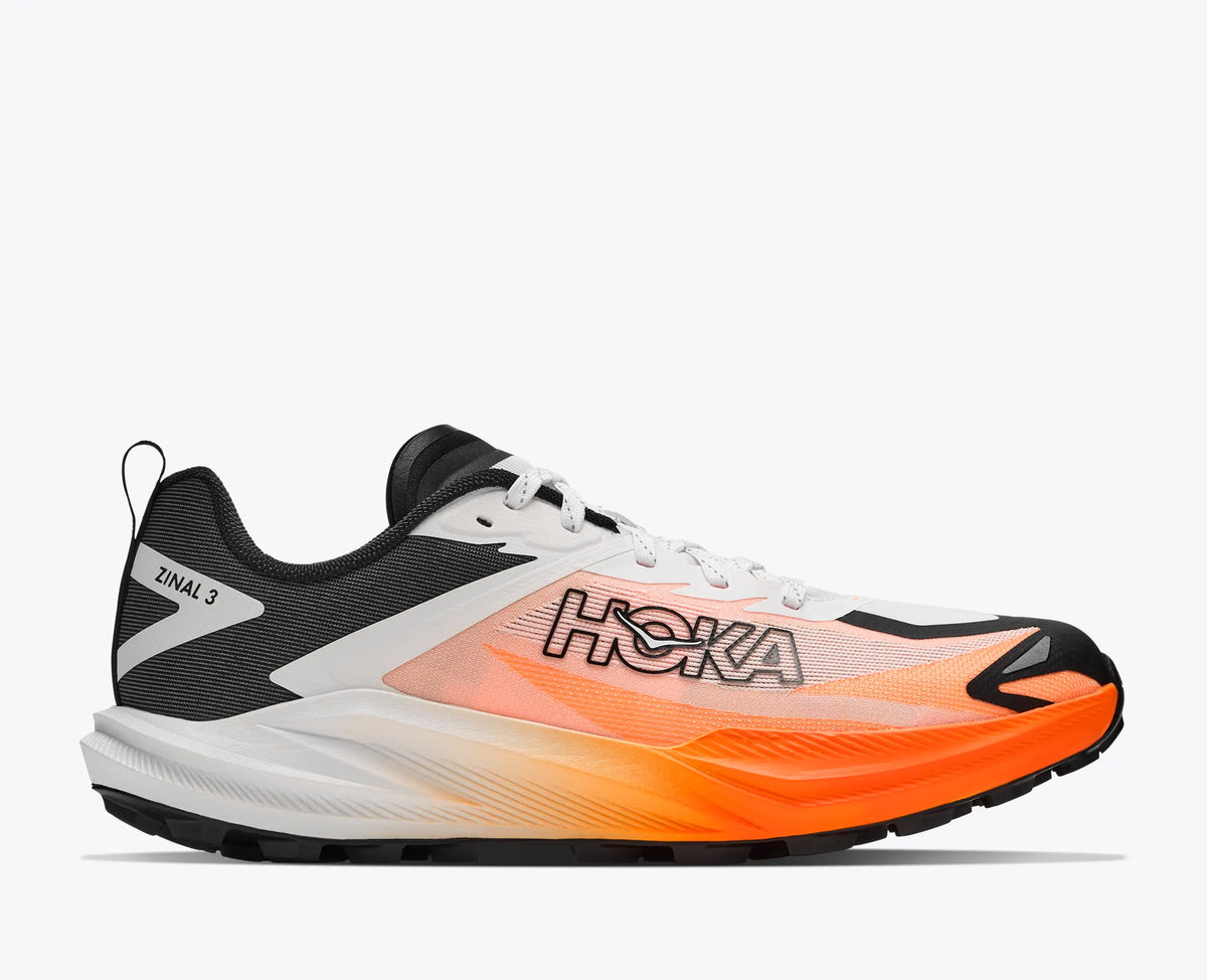 HOKA ZINAL 3 HOMBRE Frost | Neon Tangerine