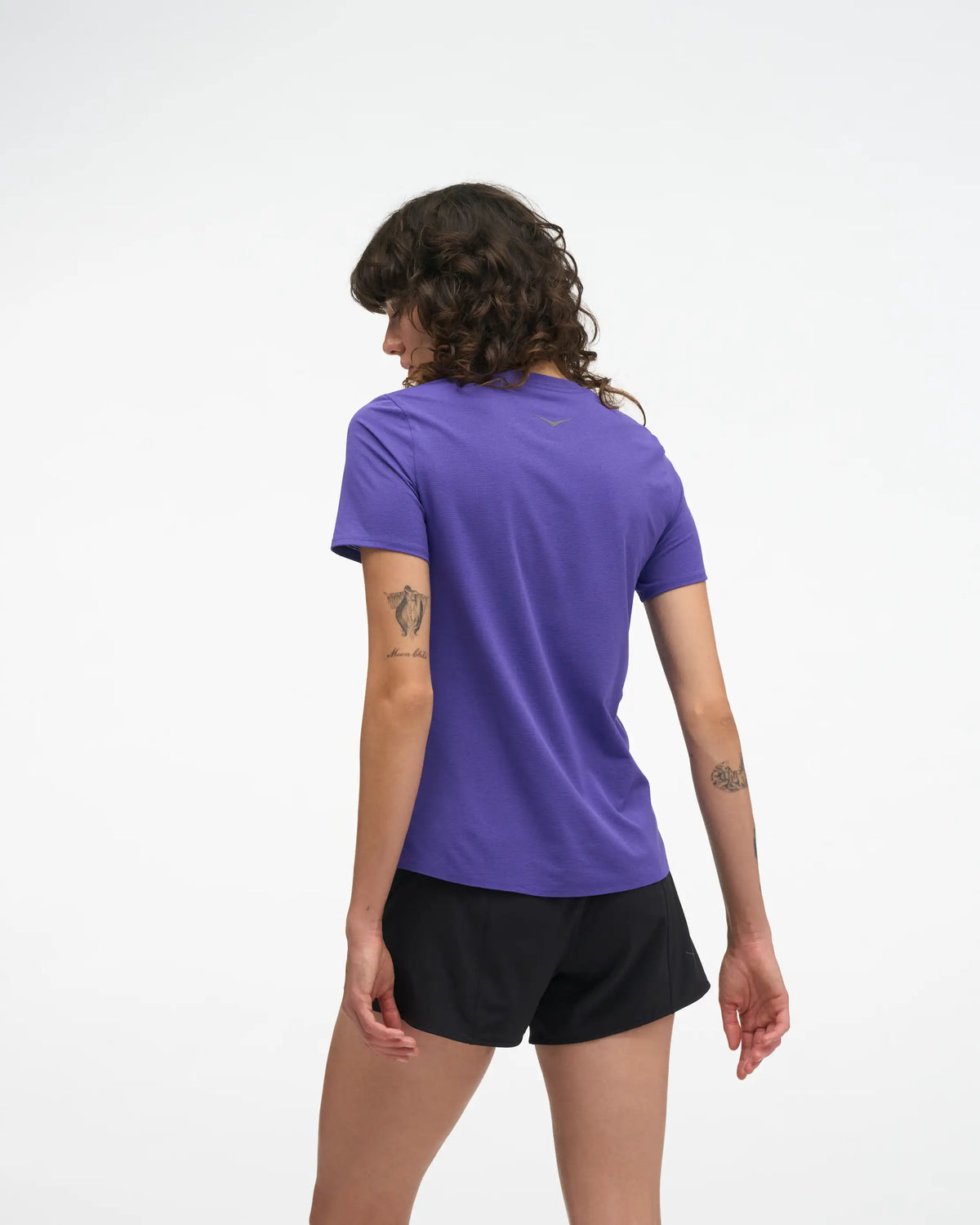 HOKA EveryRun Short Sleeve Mujer Cosmic Purple