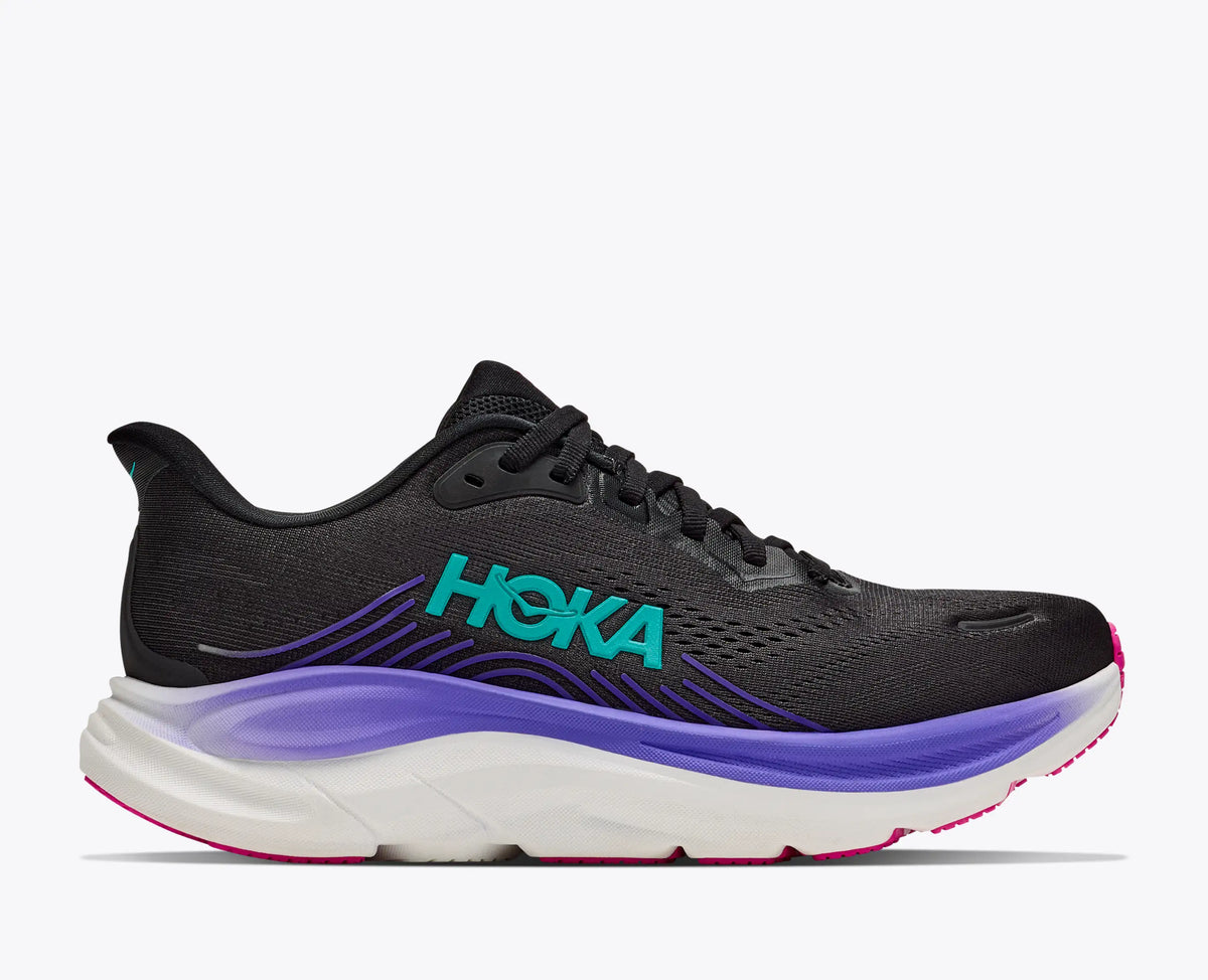 HOKA CLIFTON 11 MUJER Black | Neon Nebula