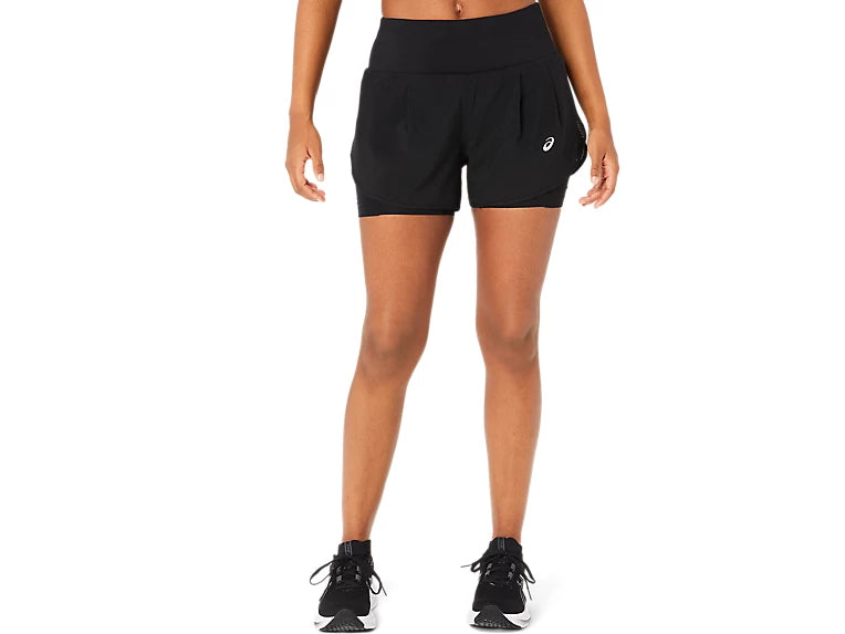 ASICS ROAD 2-N-1 3.5 IN SHORT PERFORMANCE BLACK MUJER