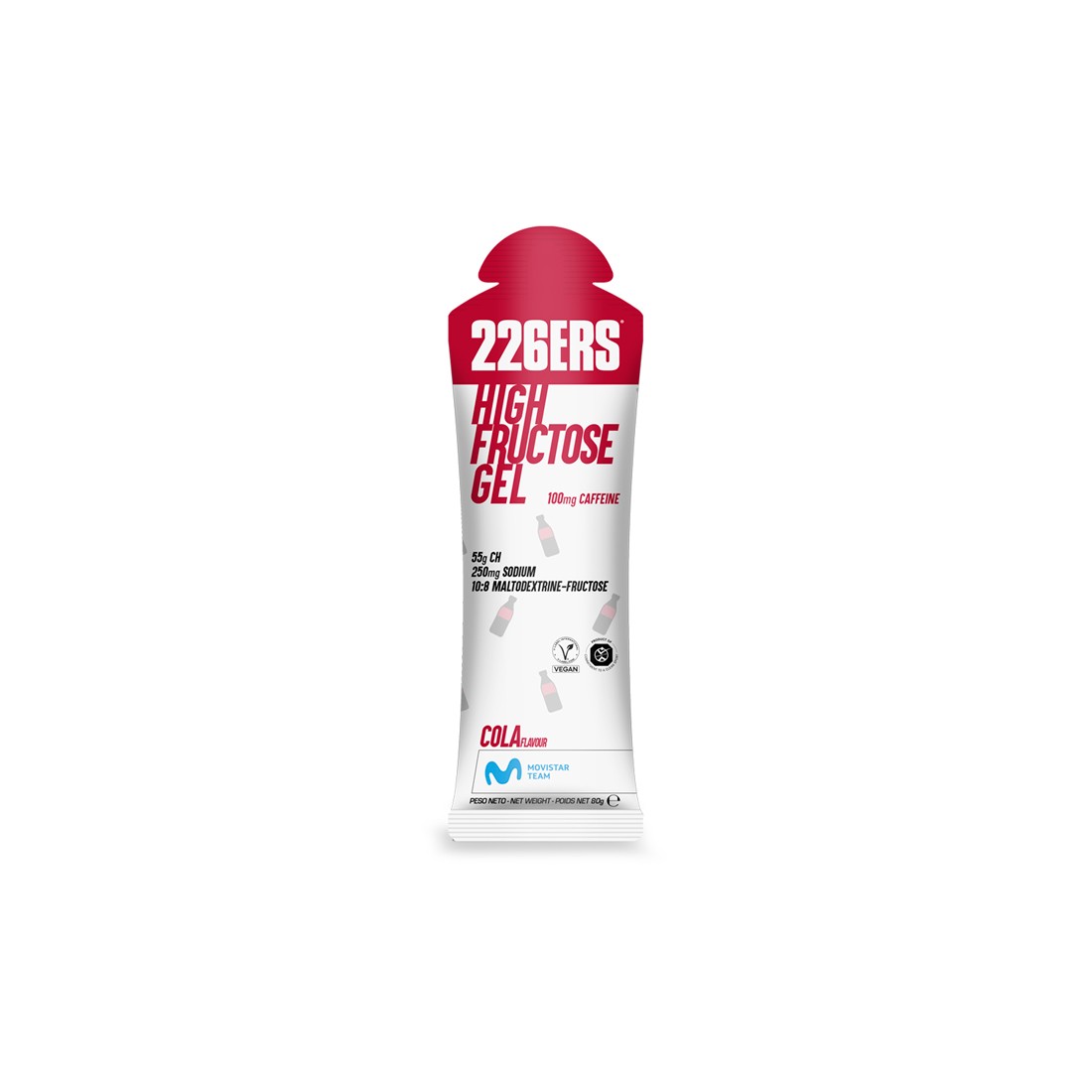 226ERS HIGH FRUCTOSE GEL COLA 100MG CAF
