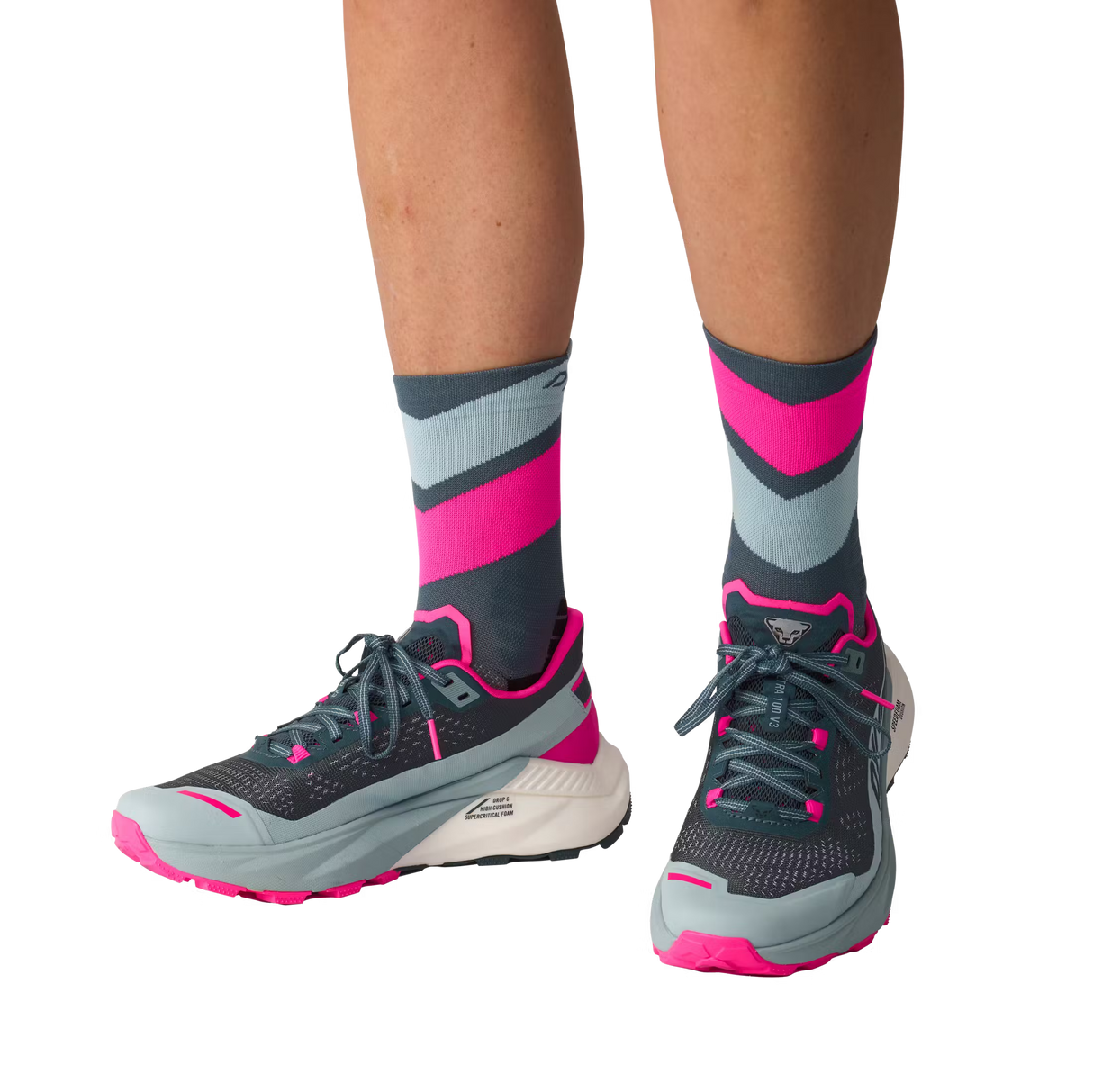DYNAFIT ULTRA MID SOCKS CINDER PINK