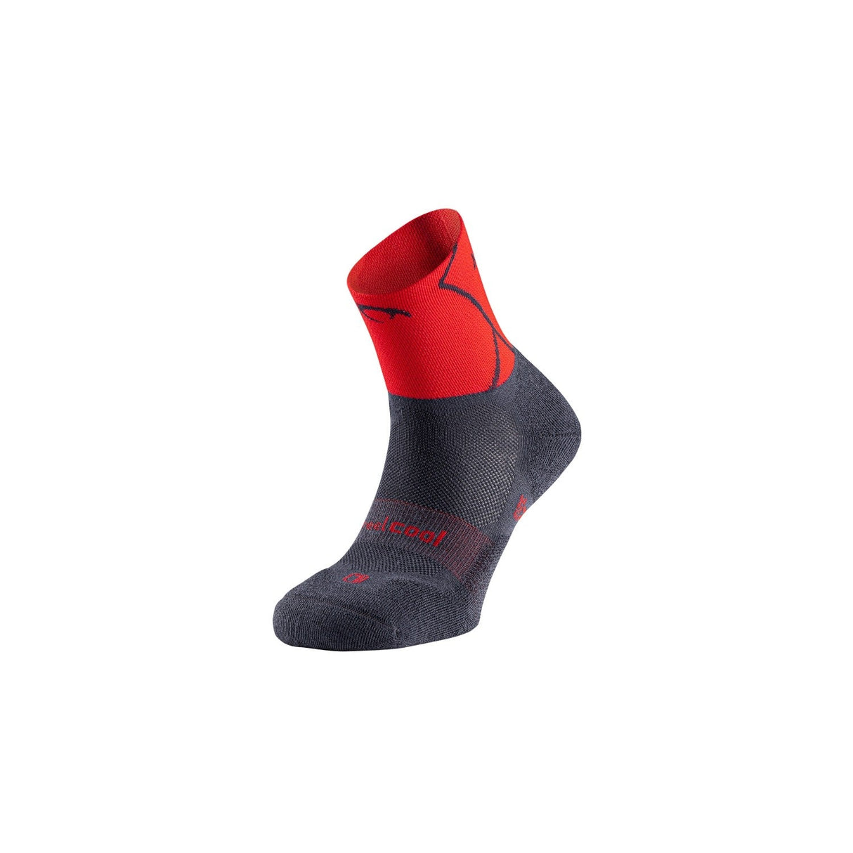 LURBEL TRACK FOUR DARK GREY & RED