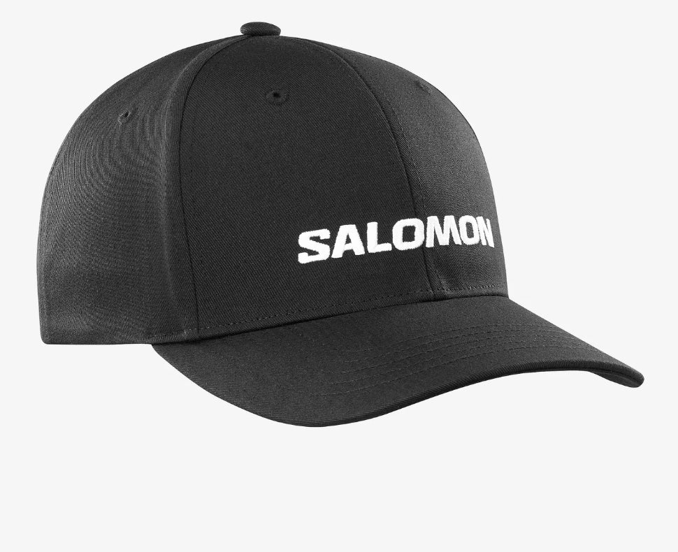 SALOMON GORRA LOGO NEGRO BLANCO