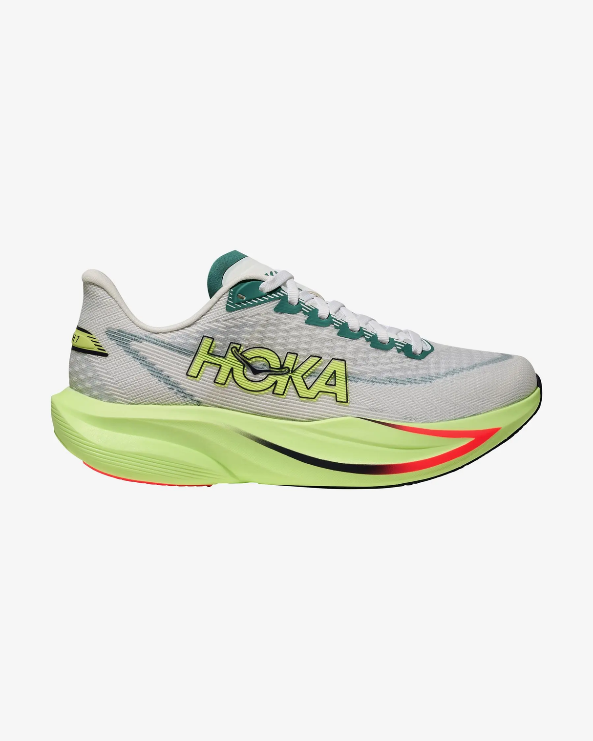 HOKA MACH 7 WHITE NEON HOMBRE