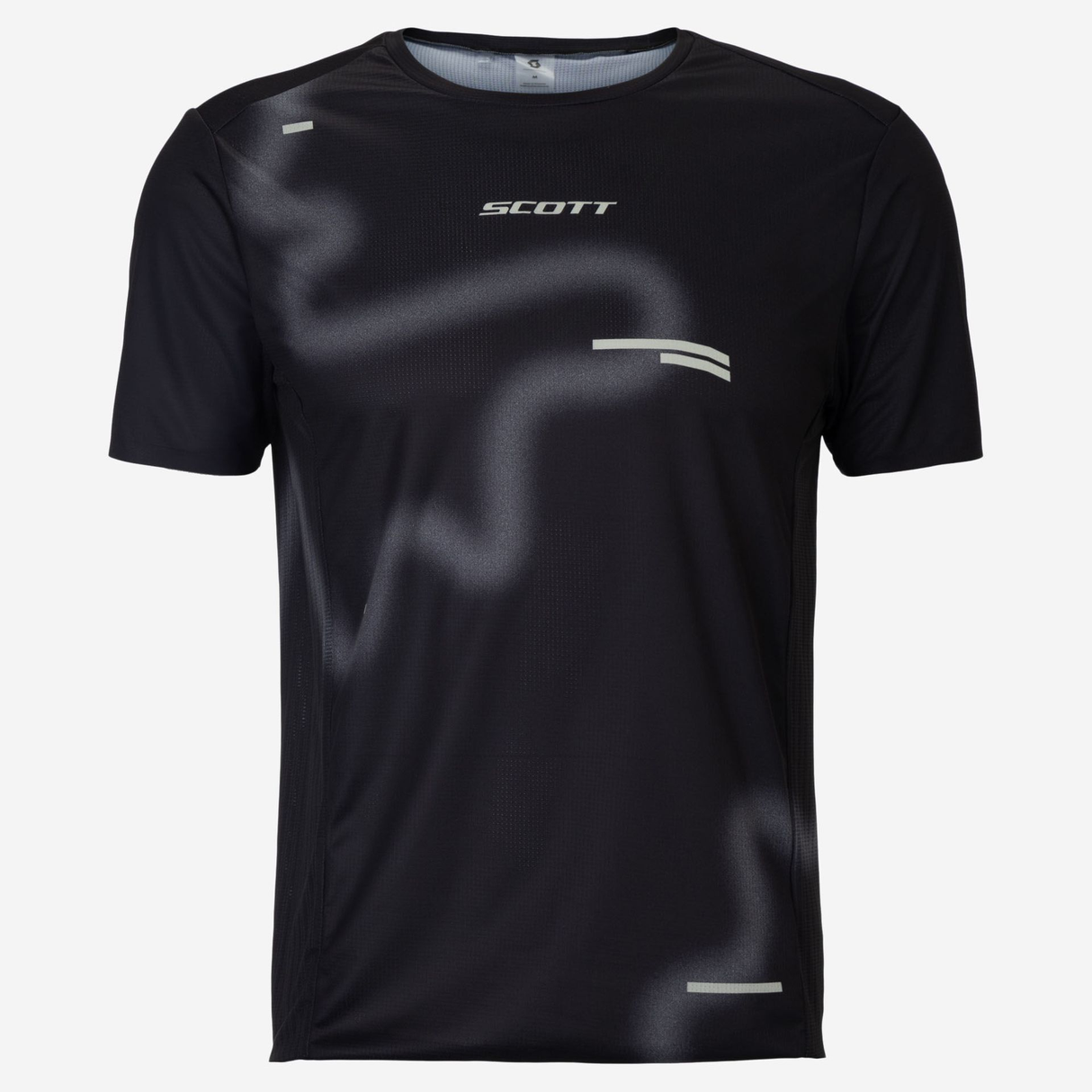 SCOTT TEE RACE RUN SS BLACK SPRAY GREY HOMBRE