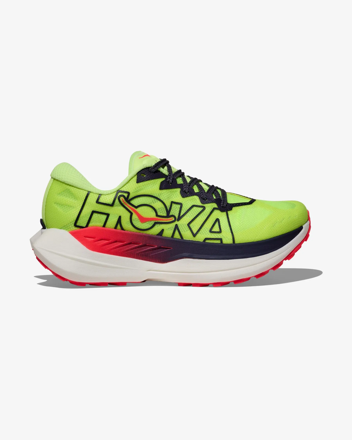 HOKA ROCKET TRAIL X NEON YUZU NEON FLAME HOMBRE