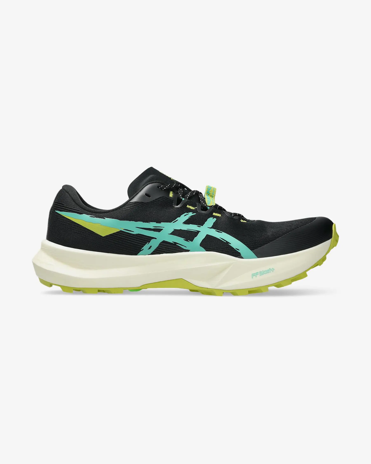 ASICS FUJI LITE 6 BLACK AURORA GREEN HOMBRE