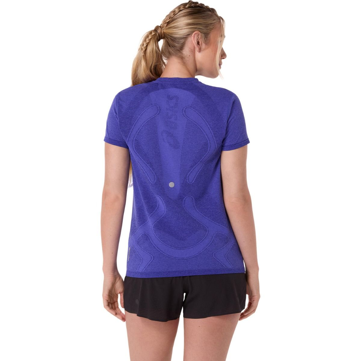 ASICS ROAD SEAMLESS SS TOP COBALT BURST RUNNING MUJER