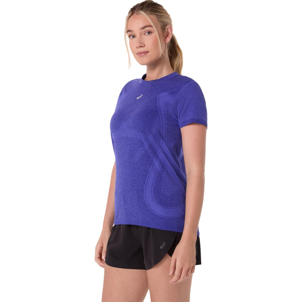 ASICS ROAD SEAMLESS SS TOP COBALT BURST RUNNING MUJER