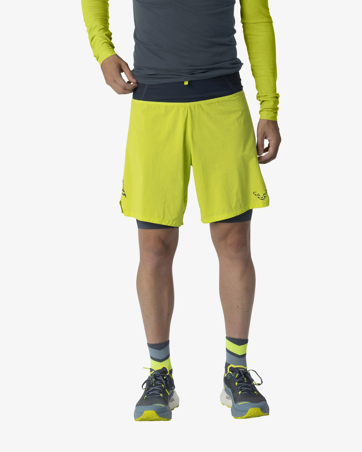 DYNAFIT ULTRA 2/1 SHORTS ULTRA YELLOW HOMBRE