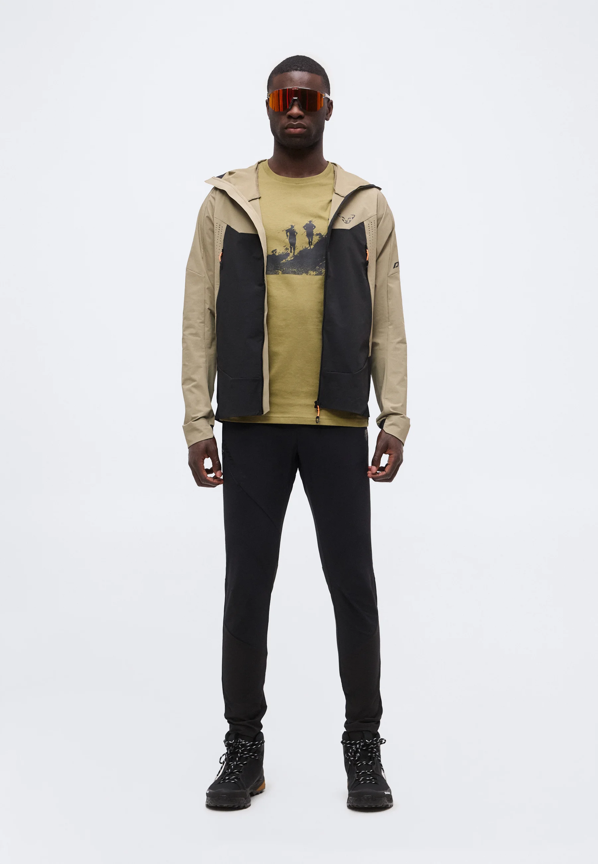 DYNAFIT GRAPHIC CO S/S TEE MILITARY GREEN HOMBRE