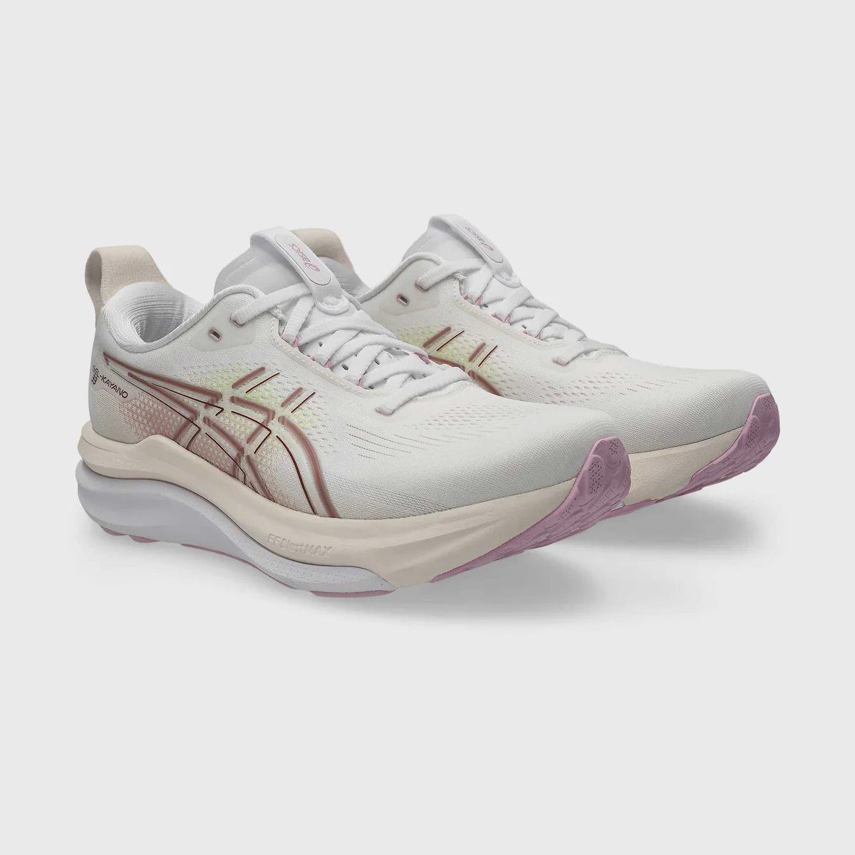 ASICS GEL KAYANO WHITE HAZY LILAC MUJER