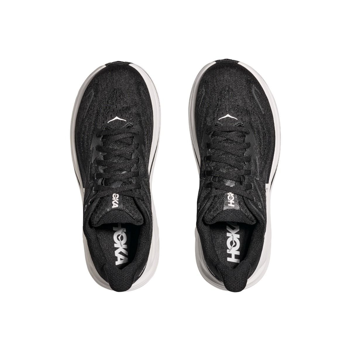 HOKA CLIFTON 10 BLACK WHITE MUJER
