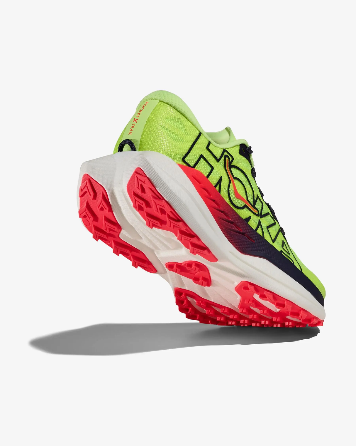 HOKA ROCKET TRAIL X NEON YUZU NEON FLAME HOMBRE