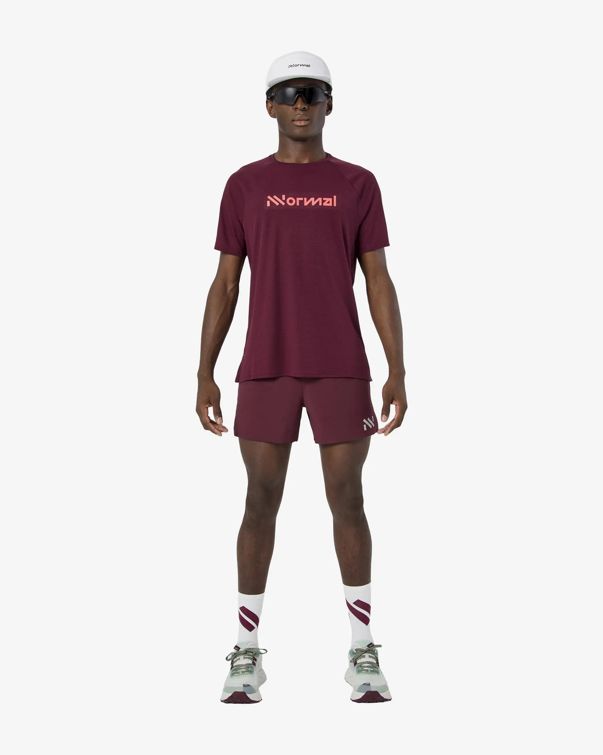 NNORMAL RACE T SHIRT 02 BURGUNDY HOMBRE