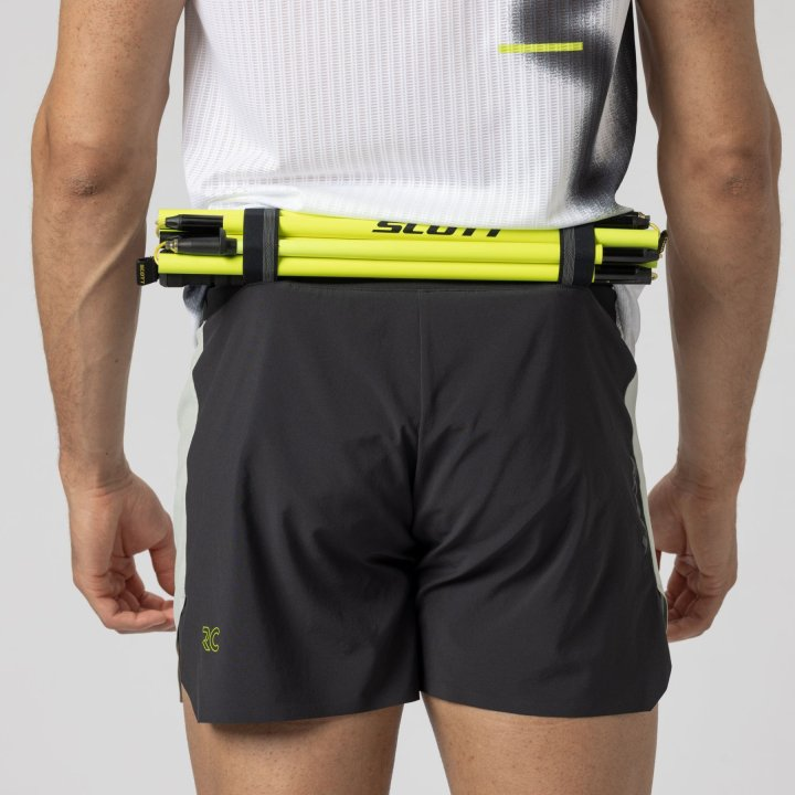 SCOTT SHORTS M´S RACE RUN SPRAY GREY BLACK HOMBRE
