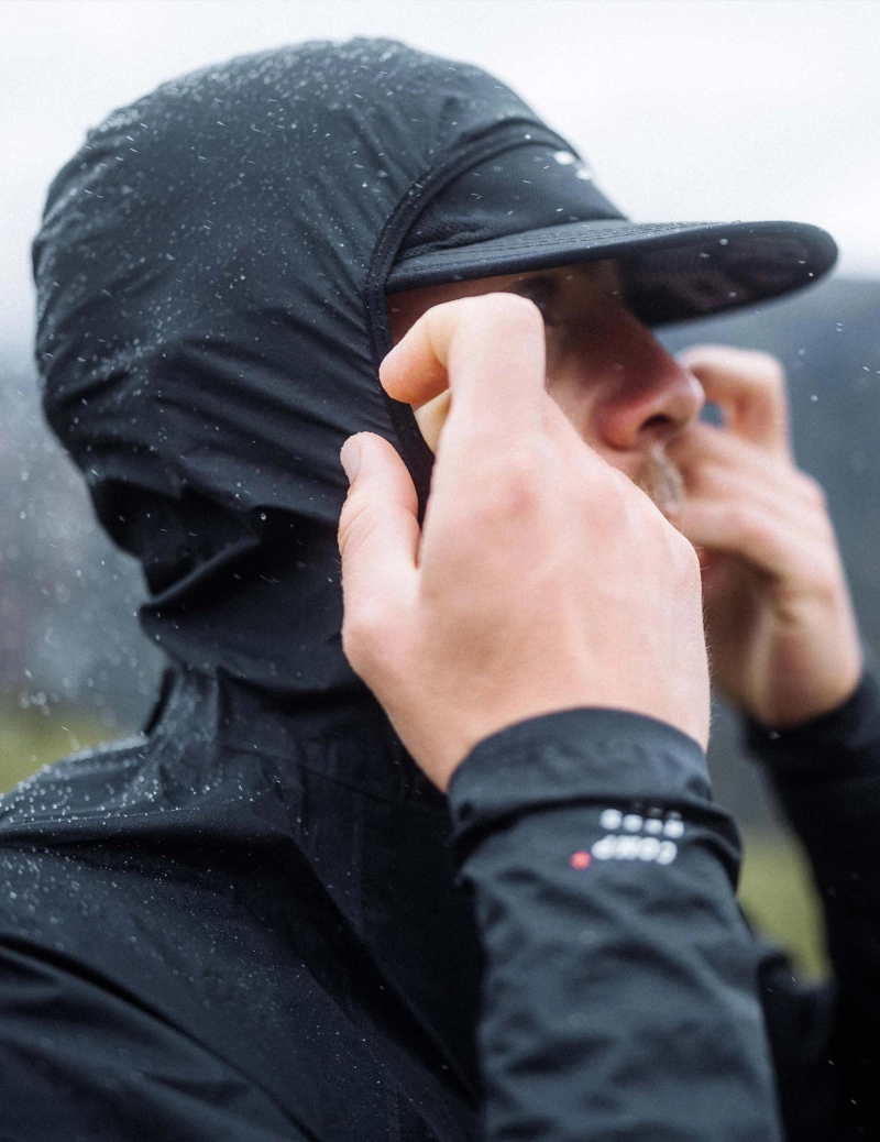 COMPRESSPORT HURRICANE WATERPROOF 10/10 JACKET BLACK
