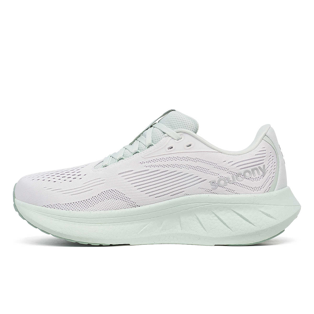 SAUCONY RIDE 18 FOG MIST MUJER