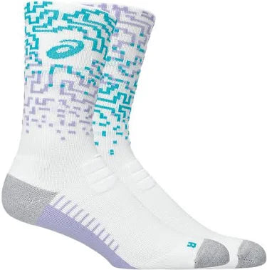 ASICS PERFORMANCE RUN SOCH CREW WHITE MUJER