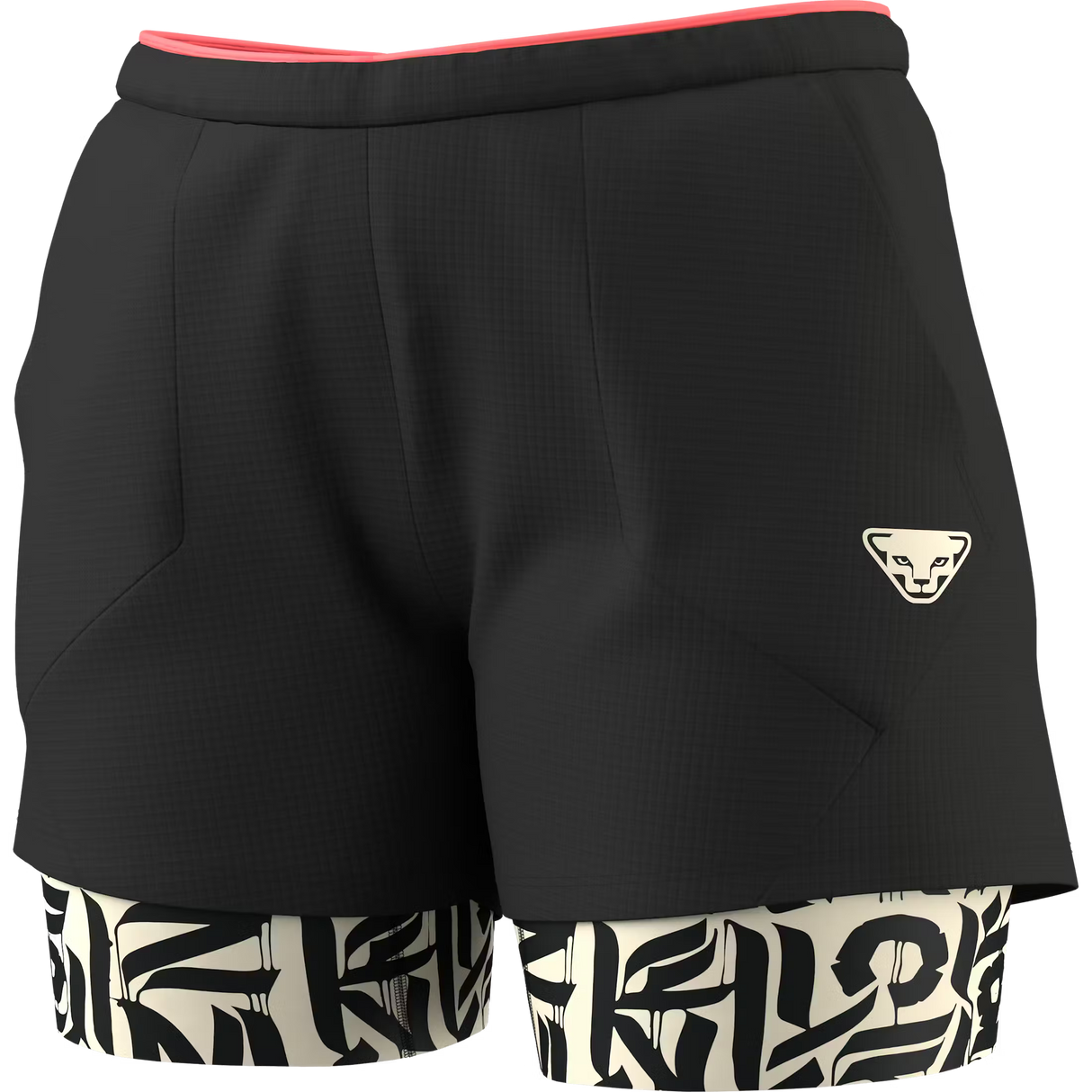 DYNAFIT TRAIL SHORT 2 IN 1 BLACK OUT MUJER