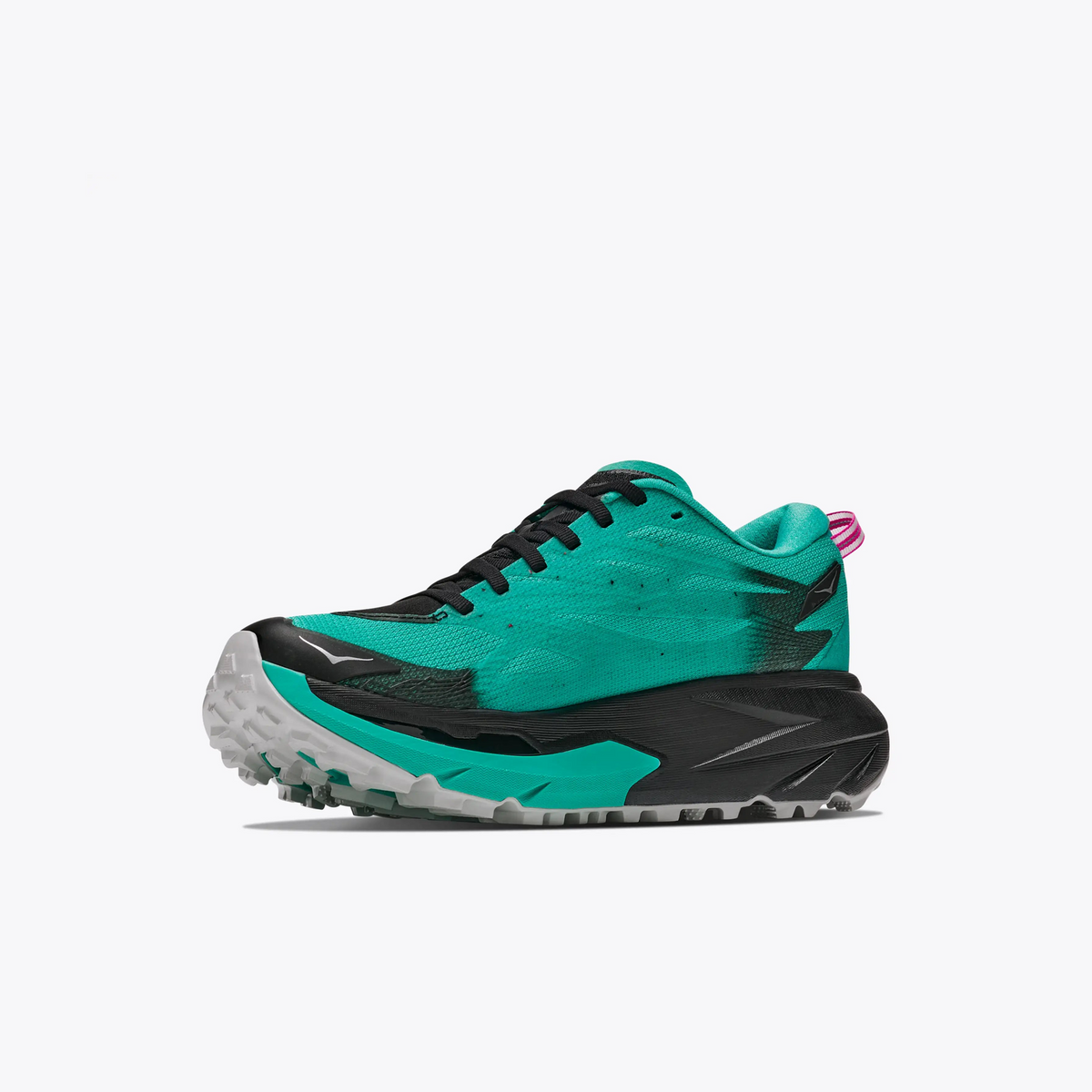 HOKA MAFATE 5 MUJER Black | Electric Aqua