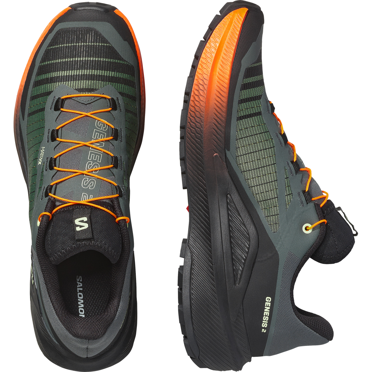 SALOMON GENESIS 2 HOMBRE Urban Chic | Black | Lime Cream