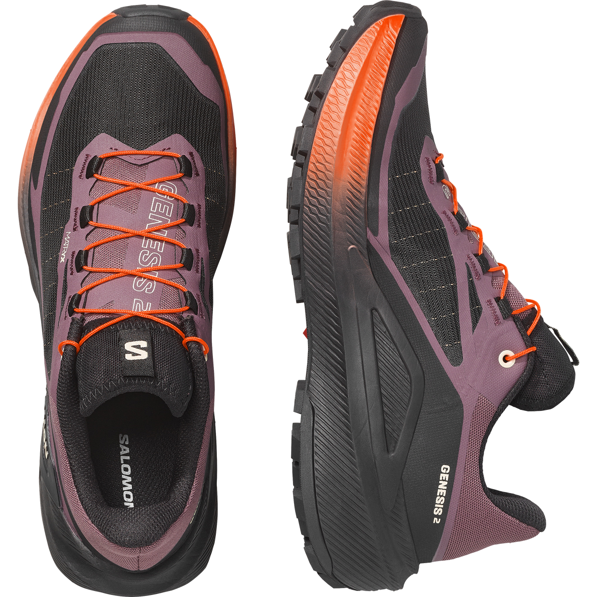SALOMON GENESIS 2 MUJER Huckleberry | Black | Red Orange