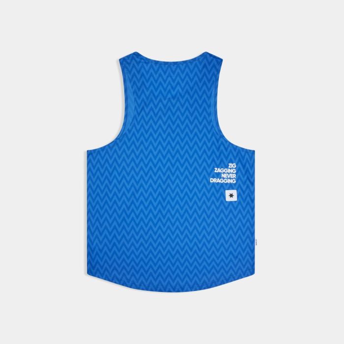 SAYSKY ZIG ZAG COMBAT SINGLET BLUE HOMBRE
