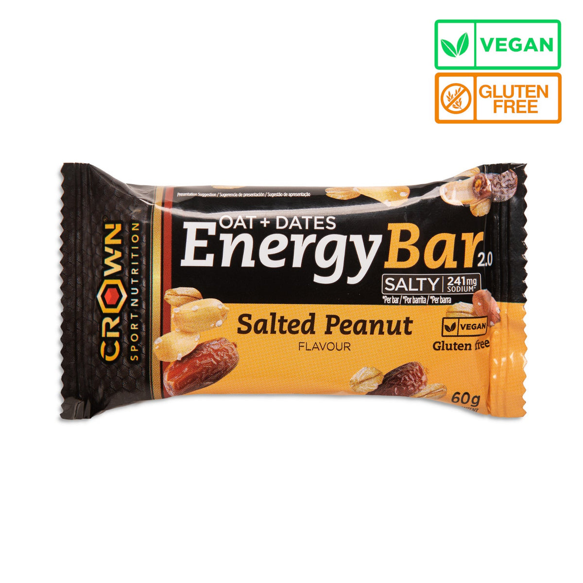 Crown Sport Nutrition Energy Bar 2.0 Doble Chocolate 60 g