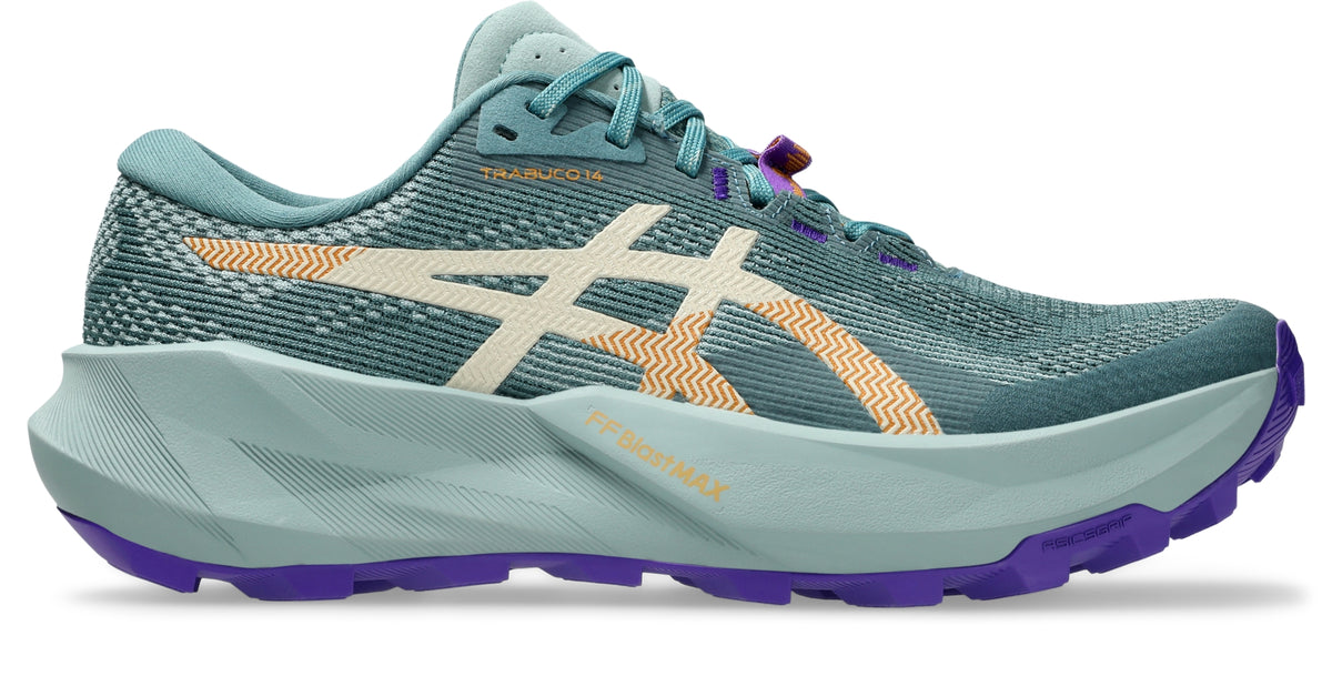 ASICS TRABUCO 14 MUJER Foggy Teal | Radiant Amethyst