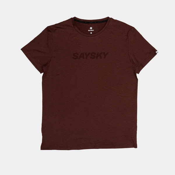 SAYSKY STATEMENT PACE T SHIRT BURGUNDY