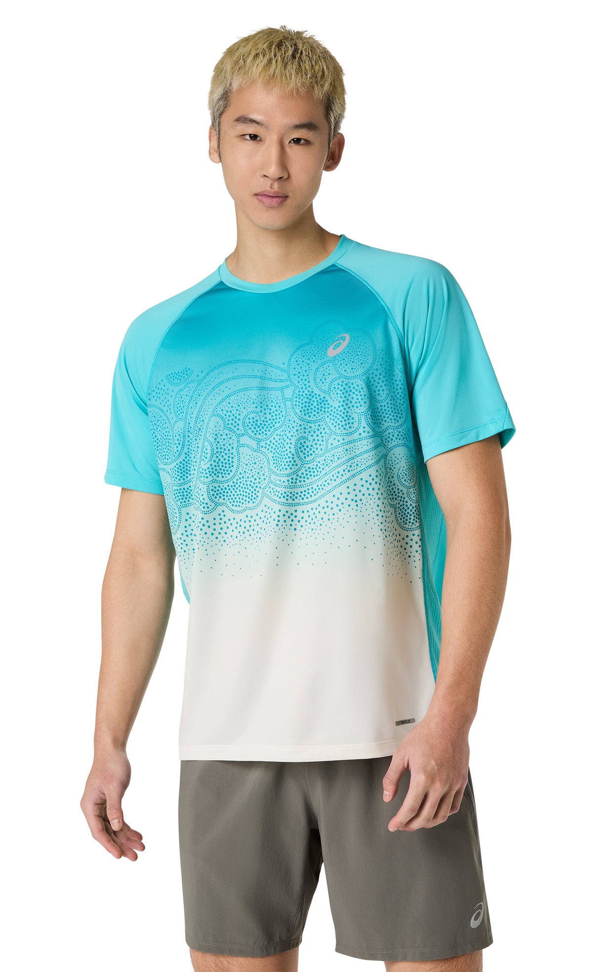 ASICS ROAD FADE SS TOP Energy Aqua