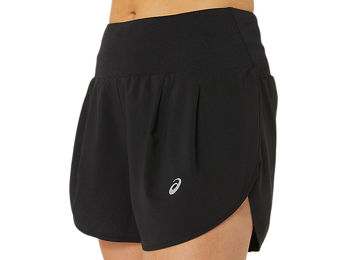 ASICS ROAD 3.5IN SHORT BLACK MUJER