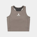 SAYSKY COMBAT RIB CROP TOP TAUPE MUJER