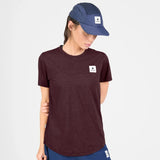 SAYSKY CLEAN COMBAT PRO T SHIRT BURGUNDY MUJER
