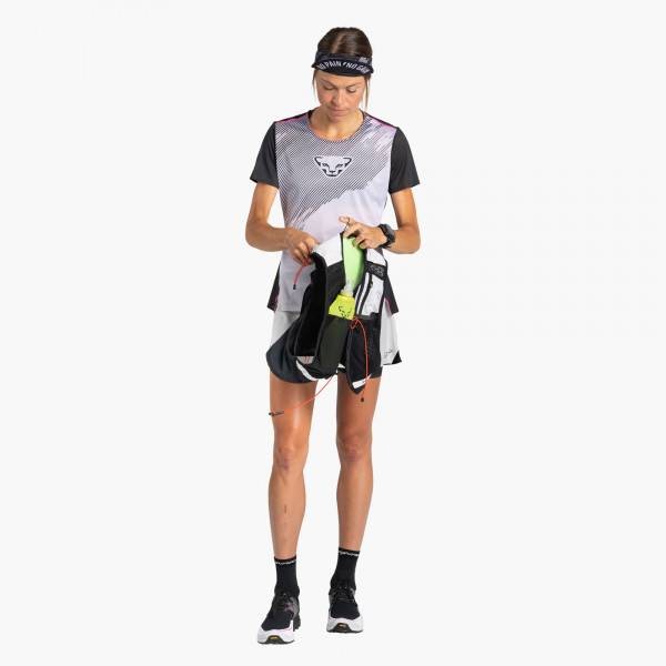 DYNAFIT DNA CAMISETA MUJER BLANCO NEGRO