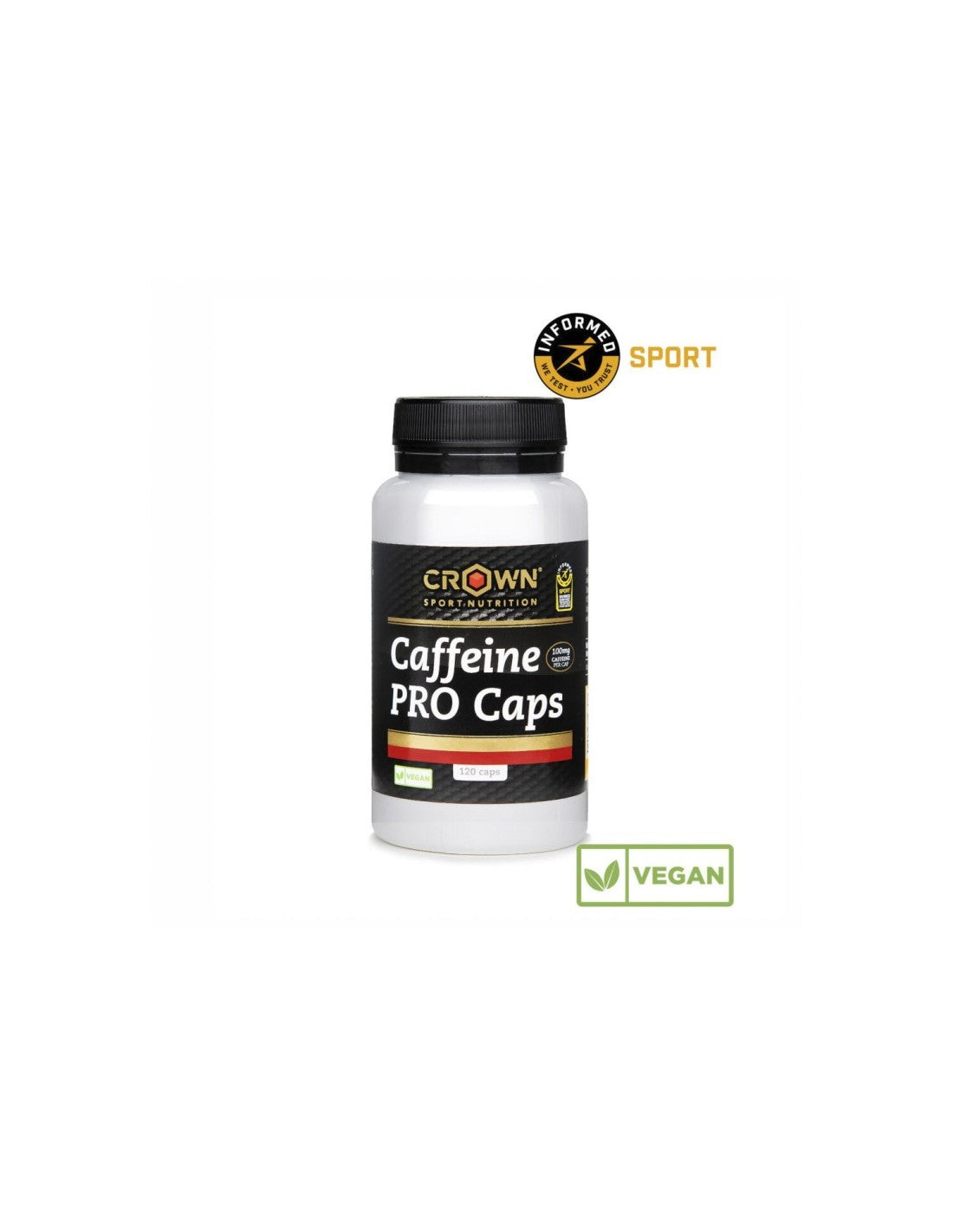 CROWN CAFFEINE PRO CAPS 100MG