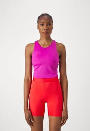 HOKA SUJETADOR ELARO CROP BRA FUSCHIA MUJER