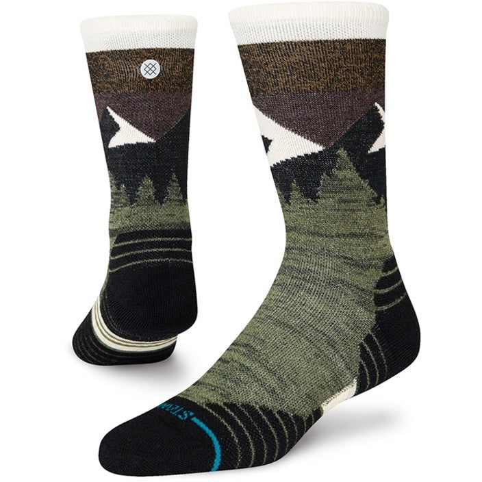 STANCE MID WOOL CREW OLIVE