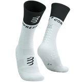 COMPRESSPORT MID COMPRESSION SOCKS V2.0 WHITE BLACK