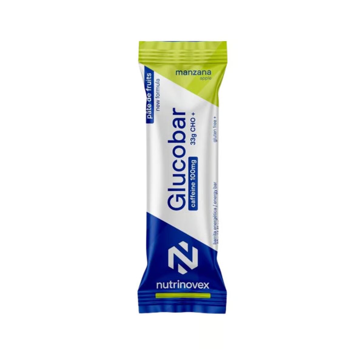 NUTRINOVEX GLUCOBAR 40G MNZANA + CAFEINA