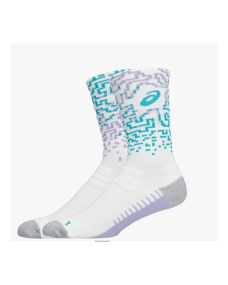 ASICS PERFORMANCE RUN SOCH CREW WHITE MUJER