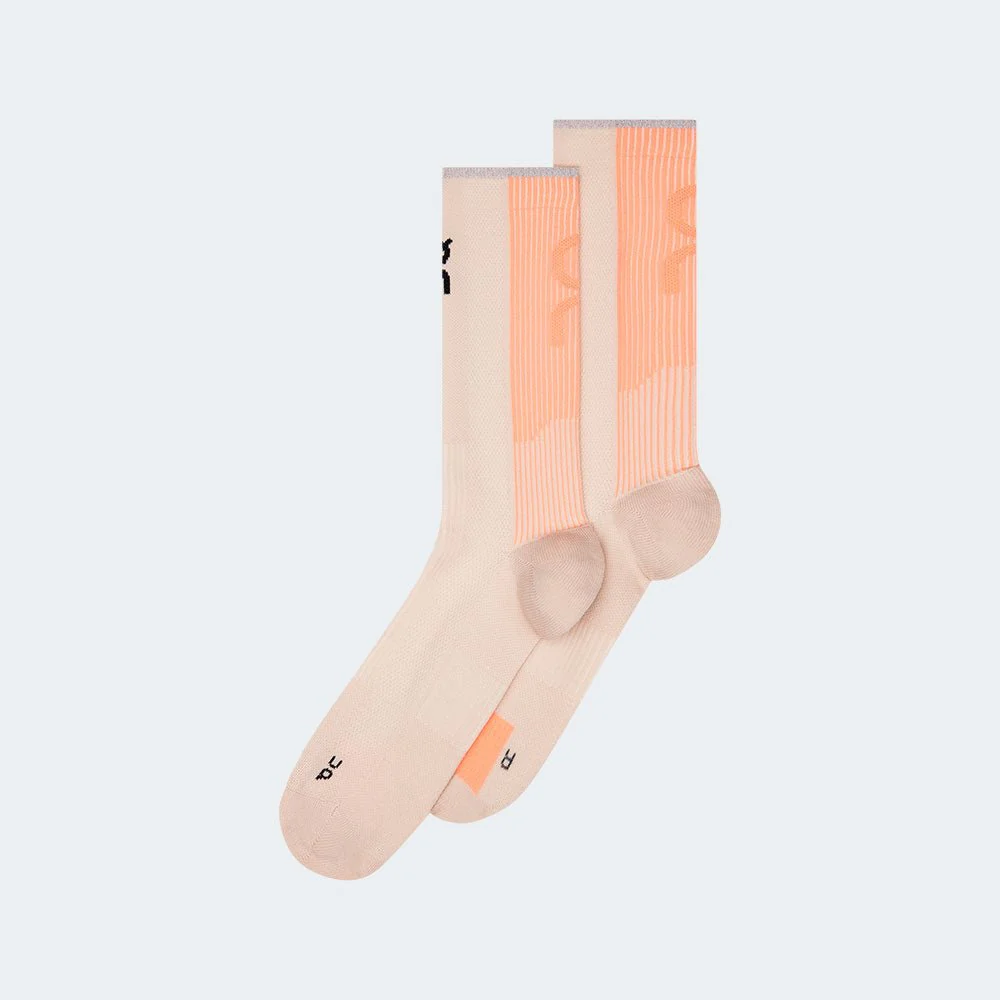 ON RUNNING PERFORMANCE RUN SOCK HIGH PEARL