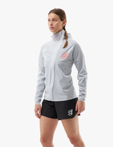 COMPRESSPORT HURRICANE WATERPROOF 10/10 JACKET GREY DAWN MUJER