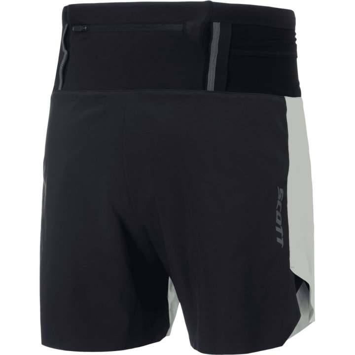 SCOTT SHORTS M´S RACE RUN SPRAY GREY BLACK HOMBRE