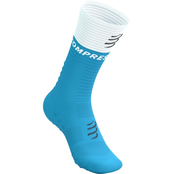 COMPRESSPORT MID COMPRESSION SOCKS NORSE BLUE WHITE