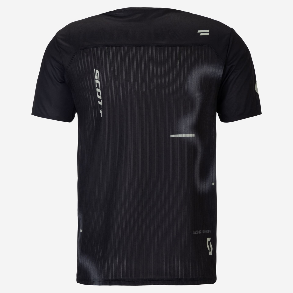 SCOTT TEE RACE RUN SS BLACK SPRAY GREY  HOMBRE