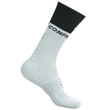 COMPRESSPORT MID COMPRESSION SOCKS V2.0 WHITE BLACK