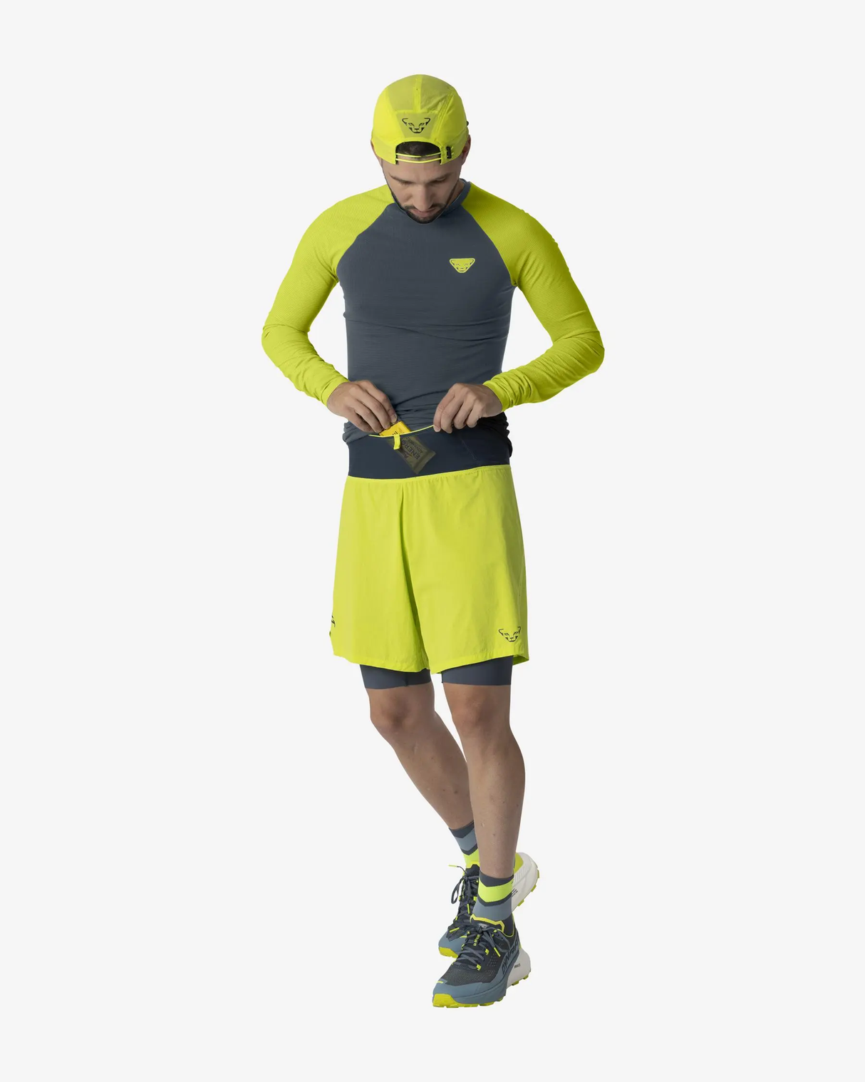 DYNAFIT ULTRA 2/1 SHORTS ULTRA YELLOW HOMBRE